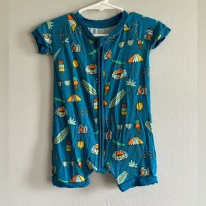 Play by little sleepies beach theme bamboo romper jumper